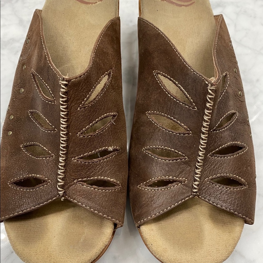 Dansko Open Toe Mules - image 1